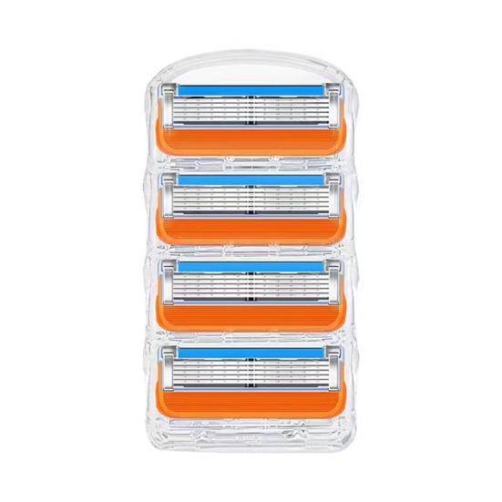 4/8/12/16 шт. сменные лезвия для мужской бритвы, 5 слоев, ручная бритва из нержавеющей стали, лезвия для триммера, сменные картриджи, подарок мужу и отцу