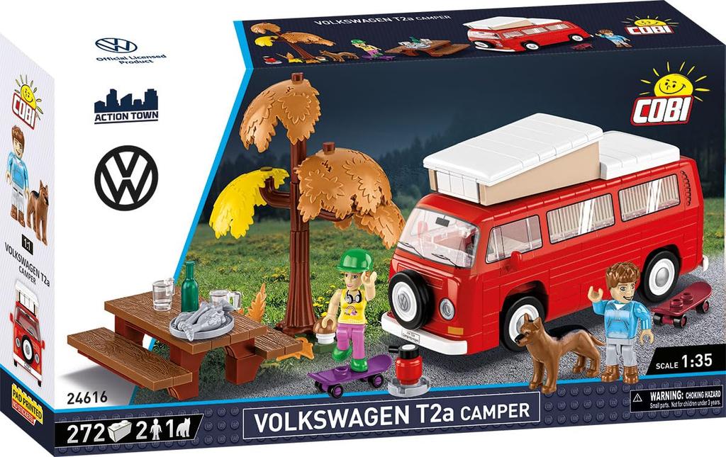 COBI Blocks Volkswagen Delivery Van T2a 135 Scale 272-Piece Camping Life [MADE IN EU] 24616