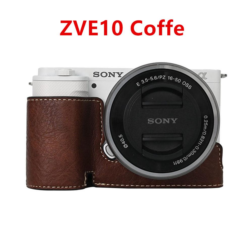 Получехол для камеры для Sony A6700 A6400 A6300 A6100 A6000 ZVE10 ZVE10II ZVE10M2 A7R5 A7CII A7C2 Крышка с открывающимся дном Искусственная кожа