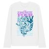Fantastic Four Unisex Adult Heroic First Family Line Art Long-Sleeved T-Shirt