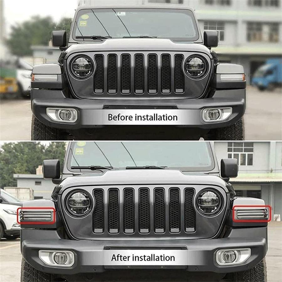 2 шт. Глянцевая черная накладка на фару переднего крыла для Jeep Wrangler Jl 2018+