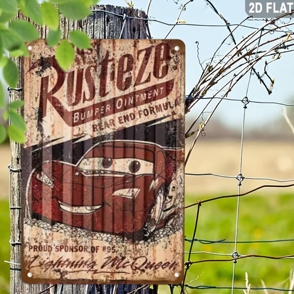 [Винтажная алюминиевая табличка] Винтажная алюминиевая табличка "TRUST RUSTEZE" - 2D Плоская 8x12 дюймов Ретро Настенное искусство с юмористической цитатой