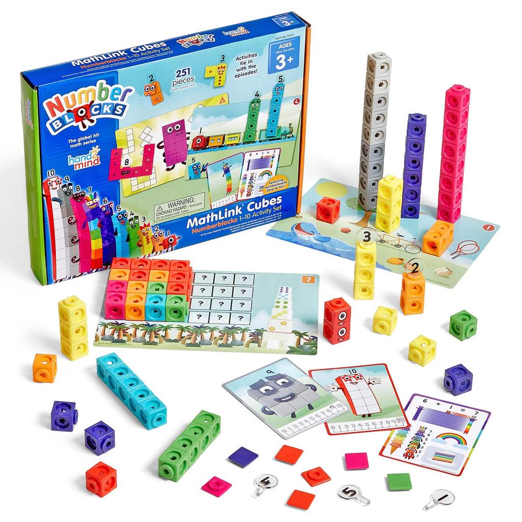 Numberblocks MathLink Cubes Number Blocks Cubes 100 Pieces Activity Set Math Toys with Japanese Guide Genuine Product 1-10 93417-J