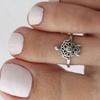 Sea Turtles Adjustable Open Foot Rings For Women Boho Beach Toe Wear Jewelry Accessories