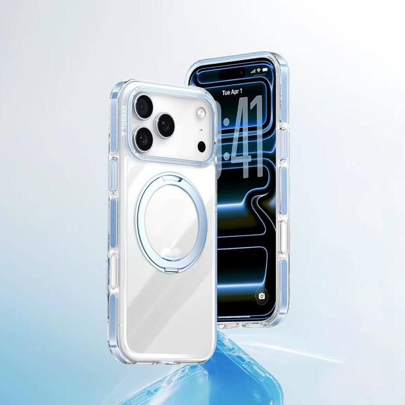 TORRAS Transparent Case For iPhone 17 Pro Max Bracket Matte Back Cover Case for iPhone 17 PRO