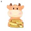 Талос милый золотой бык орнамент смола DIY фигурки животных автомобиль настольное украшение подарок