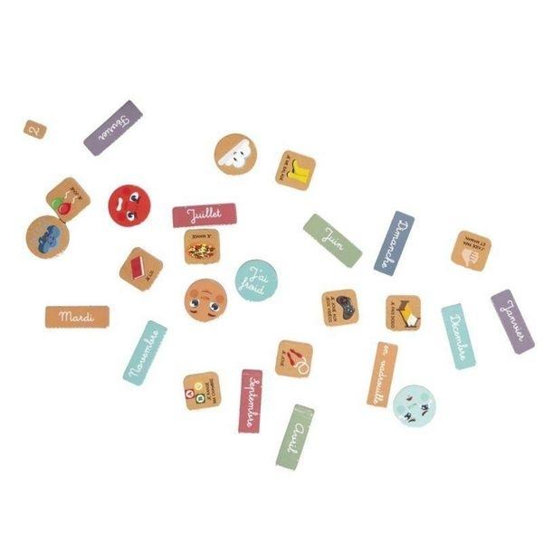 Магнитная недельная таблица Монтессори 70 магнитных изображений