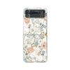 Для Samsung Galaxy Z Flip 4 3 чехол Flower Bird окрашенный прозрачный ударопрочный ПК жесткий задний чехол для Samsung Z Flip4 Zflip3 чехол