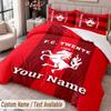 FC Twente Printed Bedding Set Custom Name Text 1 Duvet Cover 2 Pillowcases For Bedroom