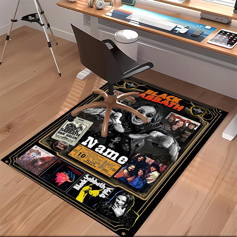 Custom personalization rock Ozzy Osbourne Print Area Rug - Soft, Washable Non-Slip Indoor Mat,Living Room,Home&Office Decorative Rug