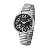 Large Elastic Free Quartz Fashion Gift for Lover Women's Watch, Numbers, Analog, Belt, Size, Simple, Stylish, Watch, Silver, Women's Accessory,