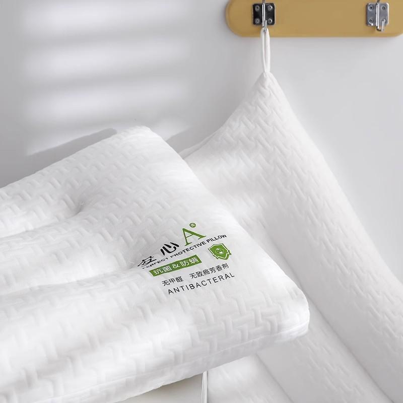 Новая дышащая трикотажная хлопковая удобная и комфортная для сна низкая подушка с защитой шеи