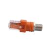 Coax Cable Connector Barrel Coupler RJ45 To RF Converter Adapter F Female To RJ45 Male Connector