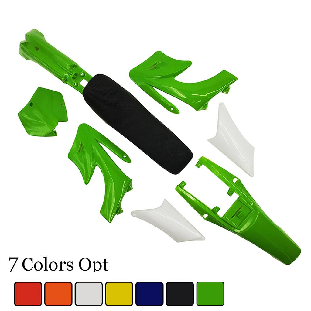 7 Colors Apollo Plastic Fairing Body Kits Front License Number Fender With Seat Cushion For 47cc 49cc Apollo Mini Dirt