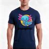 Snaxolotl On Light Colors Tshirt Summer Casual Cotton Tee Oversized Streetwear Tops Vintage Graphic Print 100 Cotton