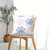 Soft Pink Blue Dog Paw Seamless Print Throw Pillow Cushion Accent Pillow Cm Includes Pillow Core Nursery Decor