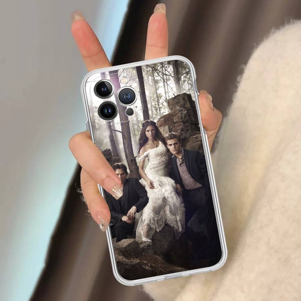 Дневники вампира ТВ Чехол для телефона IPhone 16 15 Promax IPhone 14 11 12 High End 13 Pro Силиконовый