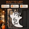 Halloween Ghost Door Hanger With Bow Front Door Decor Seasonal Door Pendant  Wall Decor