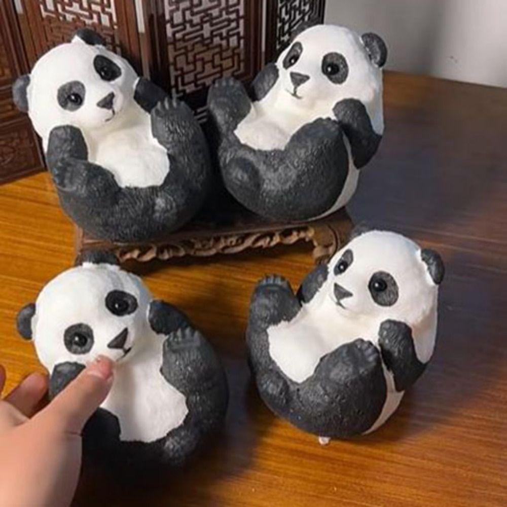 Slow Rebound Big Panda Squeeze Toy Cartoon Panda Fidget Toy Simulation Panda Squeeze Toys  for Kids