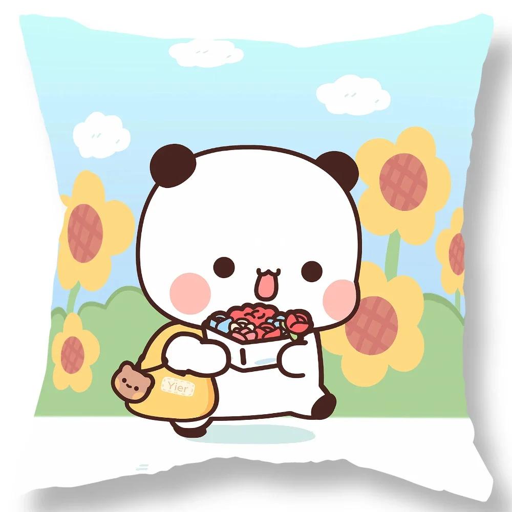Cute Bear Bubu Dudu Pillowcase Kawaii Cartoon Animation Living Room Sofa Cushion Cover Bedroom Room Home Decoration Gift