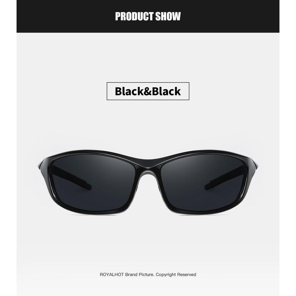 Royalhot Поляризованные спортивные солнцезащитные очки унисекс с полой оправой, винтажные солнцезащитные очки, очки в стиле ретро, солнцезащитные очки, UV400