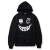 Autumn and Winter Devil Angel Smiling Face Hooded Sweatshirt, Hip-hop Street Classic Pullover, Fashionable Casual Warm Hoodie