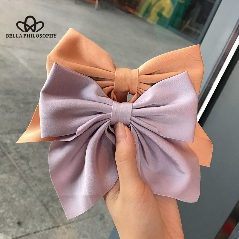 Japanese Style Women's Hair Accessories Bow Hairpin Elegant Simple Hair Accessories Cute Kawaii Girl Hairpin