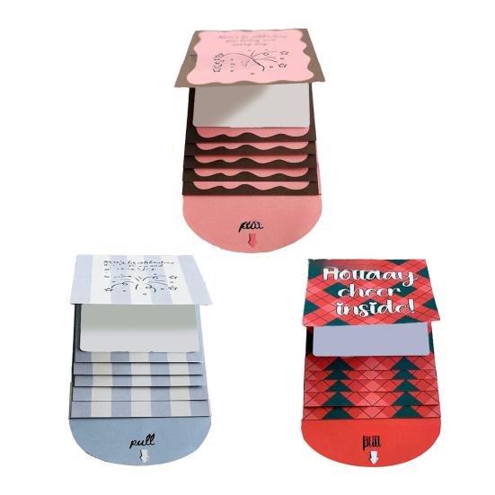 Книга-держатель для подарочных карт на Рождество Ручной работы Водопад Праздничный конверт для подарочных карт Буклет DIY Рождественские подарки Открытки с конвертами Подарок для семьи