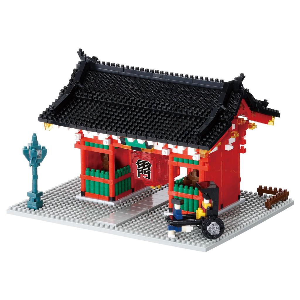Kawada Nanoblock Kaminarimon 7 X 28 X 21cm 12 Years Old and Up Interior Hobby NBM-058 NBM-058