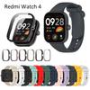 For Redmi Watch 4 Strap Case Tempered Glass Screen Protector USB Cable Fashion Smart Watch Straps Cases Accessories
