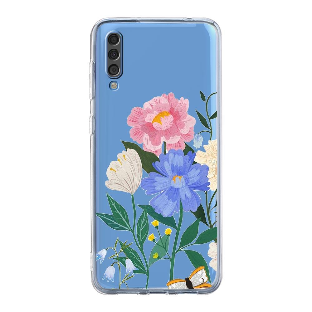 Чехол для телефона с винтажным подсолнухом и лавандой для Samsung A12 A32 A50 A70 A20E A20S A10S A22 A30 A40 A52 A72 5G A02S A04S
