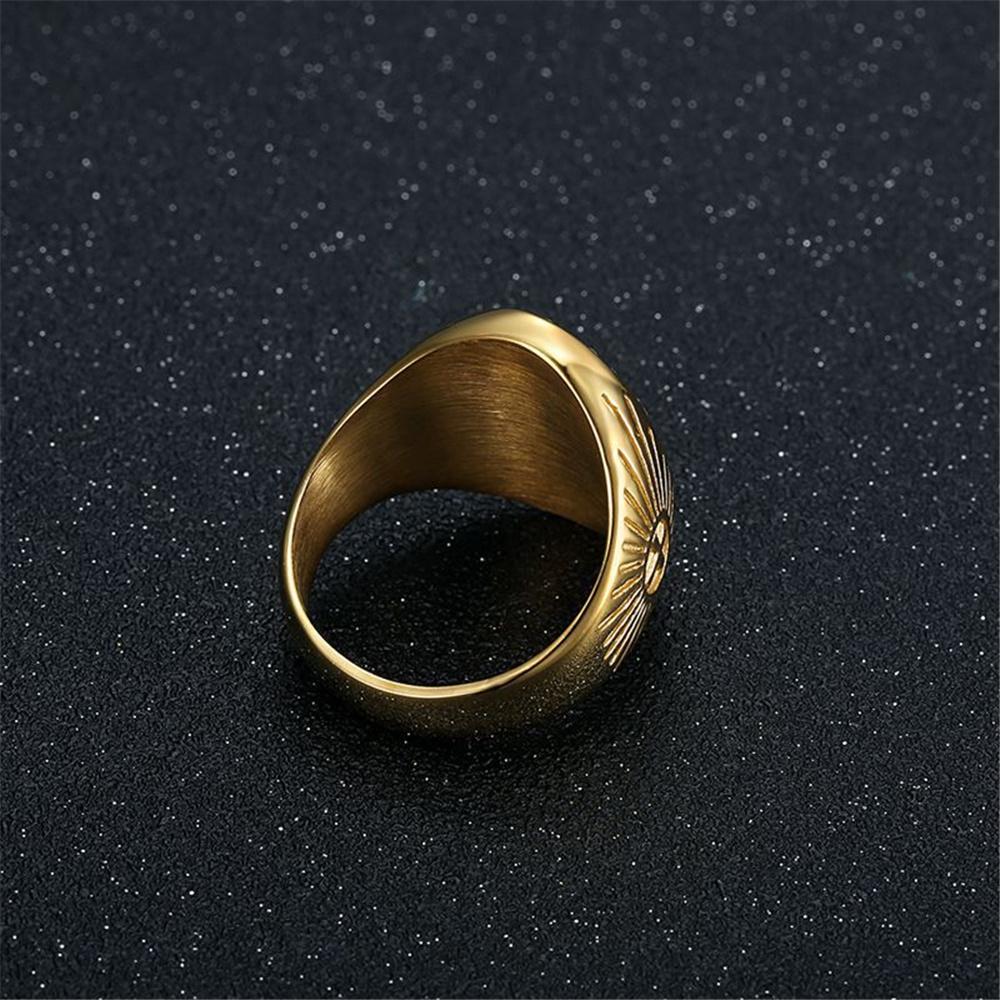 Религиозное кольцо с головой Иисуса Iced Out, мужское золотого цвета, христианские кольца из нержавеющей стали для мужчин, ювелирные изделия в стиле хип-хоп, подарок