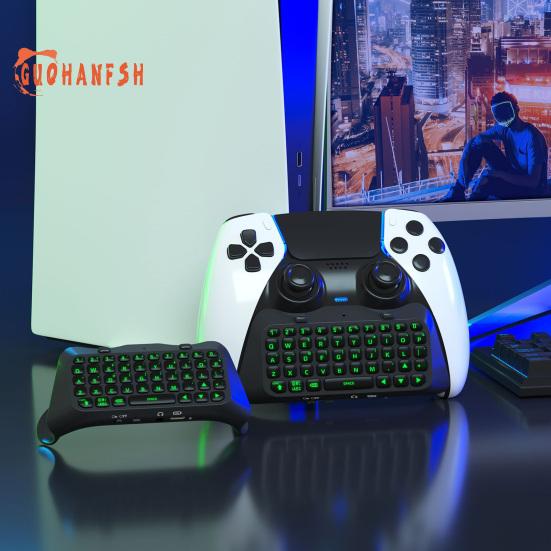 Клавиатура Plug Play с ручкой Elite Встроенный динамик Беспроводная Bluetooth-совместимая клавиатура Дизайн с подсветкой Ambiance для PS5 Elite