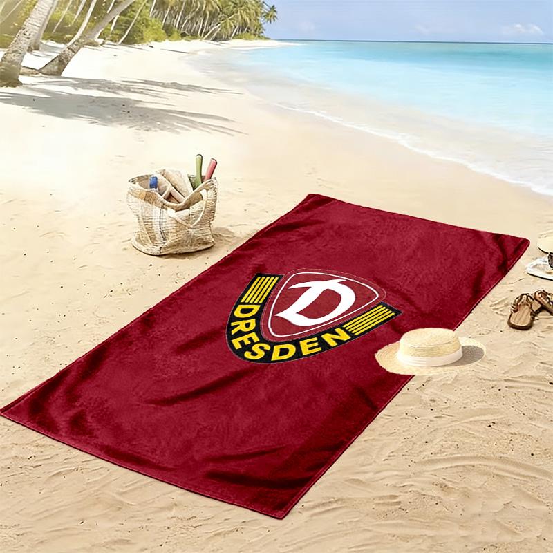Пляжное полотенце с принтом SG Dynamo Dresden, большое, мягкое, быстросохнущее, для пляжа, кемпинга, плавания