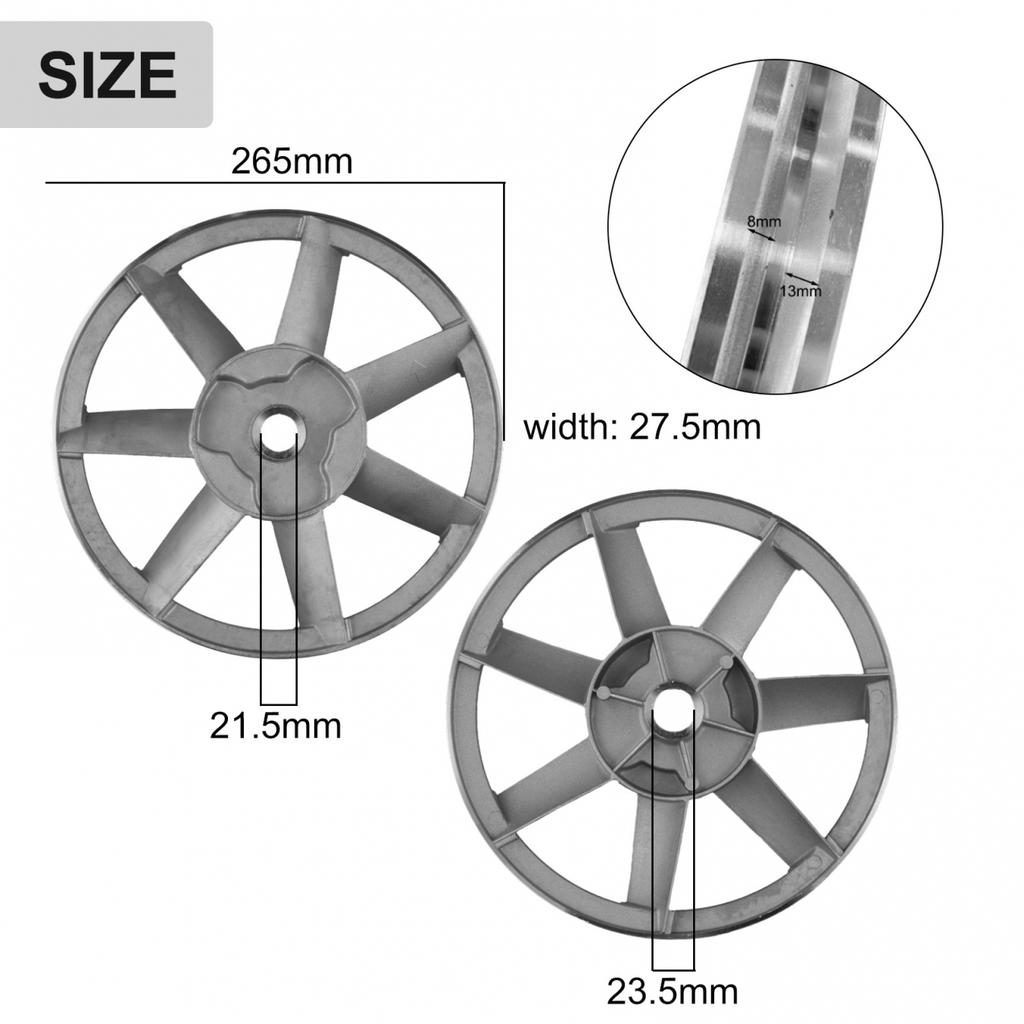 Клиновый ремень типа A Маховик Одноручьевый шкив Диаметр 265 мм