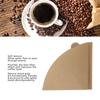Ongwan Conical Coffee Filter Paper, Soft Texture, 100 Sheets, Easy to Use for Drip Coffee Makers (V02, Unbleached, 100 Sheets)