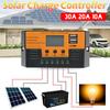 Контроллер заряда от солнечной батареи 30A 20A 10A Регулятор солнечной батареи с ЖК-дисплеем Двойной USB 5V Автоматическое определение типа аккумулятора для солнечной панели RV