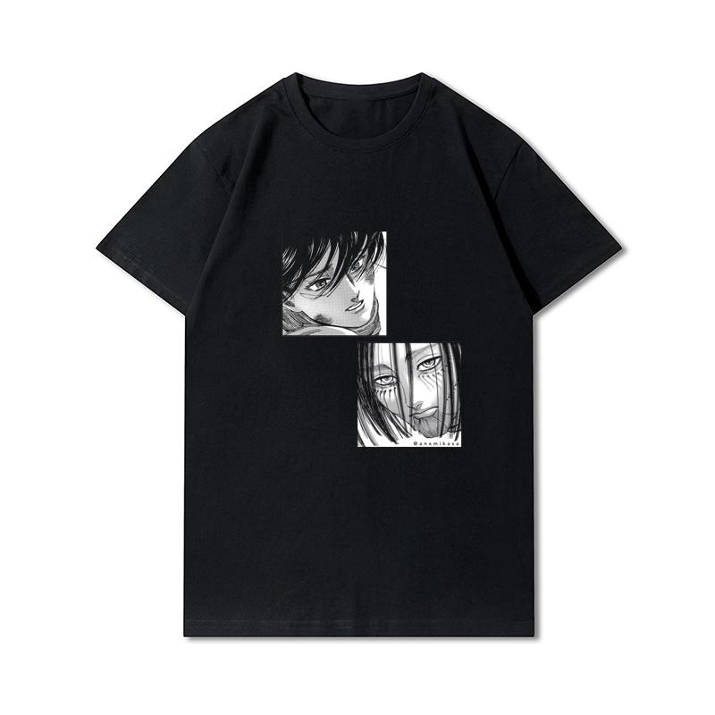 Женская футболка размера плюс с аниме «Атака Титанов» Levi·Ackerman Eye, топы в стиле панк, летняя свободная футболка в стиле Харадзюку в готическом стиле с короткими рукавами
