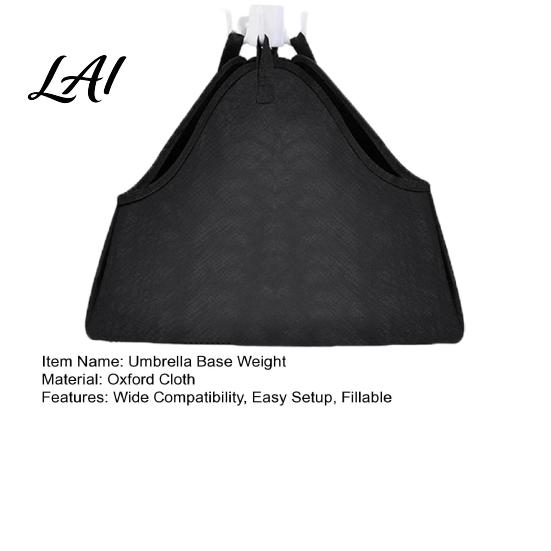 Oxford Cloth Sandbag Beach Umbrella Base Weight Fillable Sand Bag Heavy Duty for Sun Stand Outdoor Patio Garden Umbrellas Portable Anchors