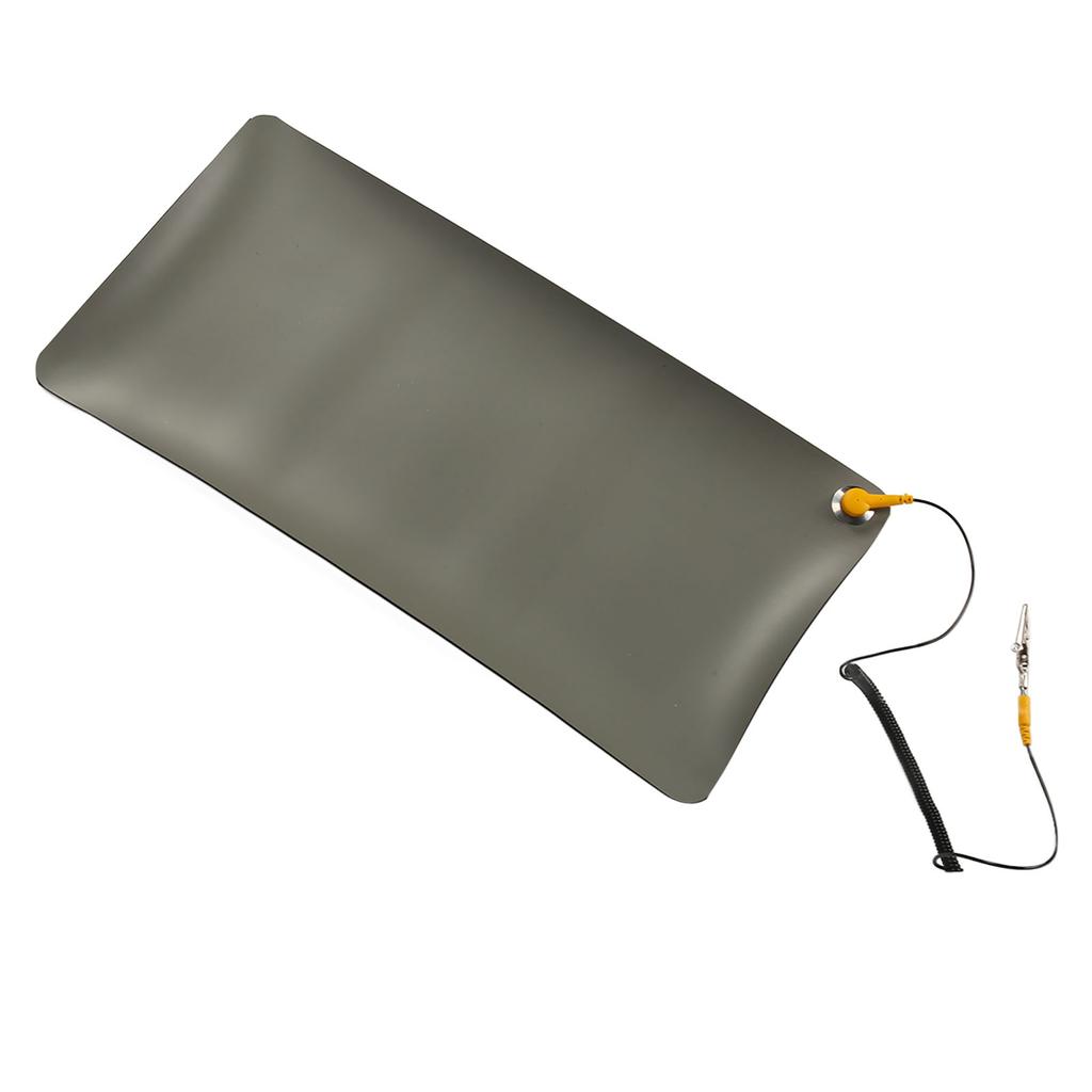 Антистатический коврик резиновый термостойкий противоскользящий коврик для ремонта электроники с заземляющим проводом