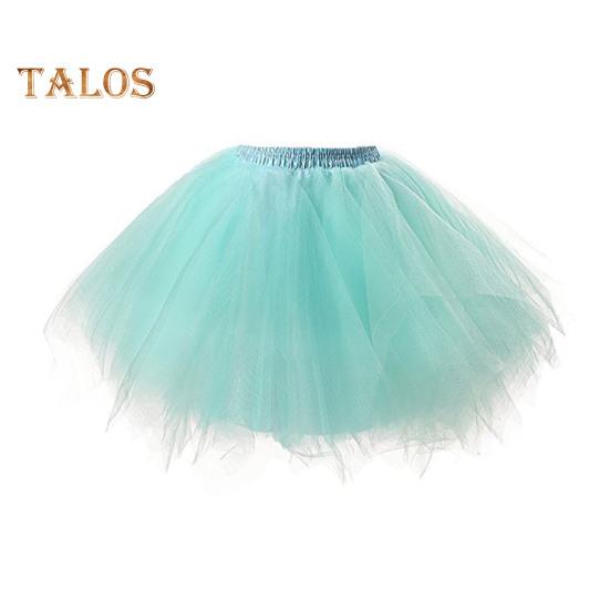 Женская юбка из тюля 50-х годов, юбка-пачка с эластичной талией, короткая балетная юбка-кринолин, карнавальный костюм, нижняя юбка