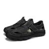Outdoor Trendy Sandals Summer Mesh Hollow Casual High Quality Handmade Breathable Casual Shoes Summer Thick Bottom Men's Large