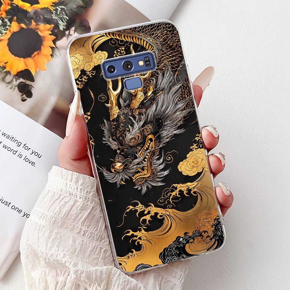 Прозрачный чехол для Samsung Note9 Милый Кот Модный Роскошный Расписной Мягкий Чехол для Телефона для Samsung Galaxy Note 9 Case SM-N9600 SM-N960F