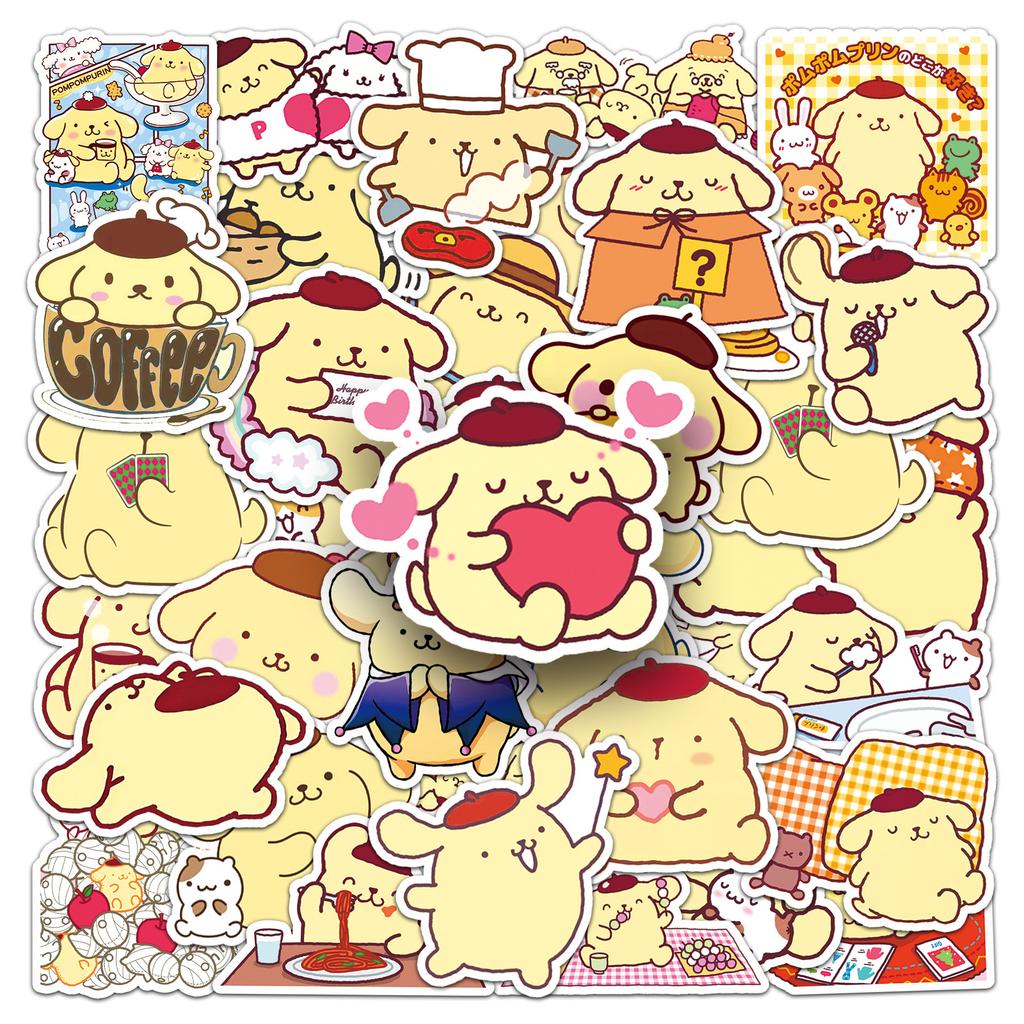 50 Милых Наклеек Sanrio Пудинг-тян Gukka для Блокнотов и Багажа