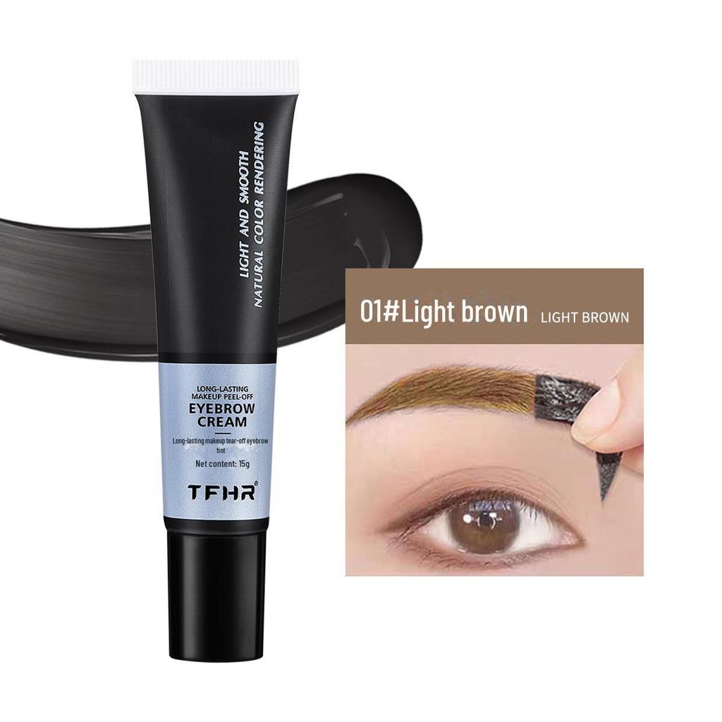 Водостойкая и устойчивая к поту отрывная краска для бровей TFHR, 15 г — долговечное решение для ленивого татуажа бровей