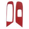 Красная рамка переключателя стеклоподъемника из углеродного волокна для кабриолета Corvette C8