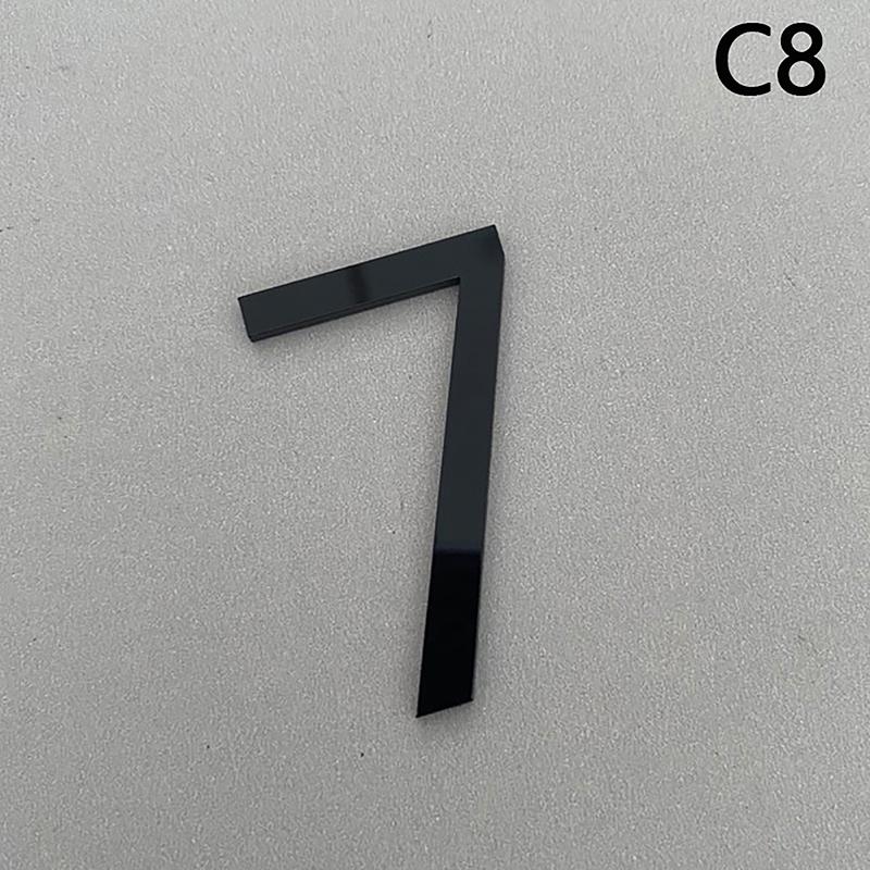 3D самоклеящаяся современная табличка на дверь с цифрами 0-9, номер дома, номер двери, номер почтового ящика, адрес отеля, наклейка с цифрами, знак