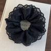 Retro Lace Flower Edging Multilayer Hair Scrunchies Womens Romance Headbands Girls Sweet Head Rope Female Fashion Party Hair Tie