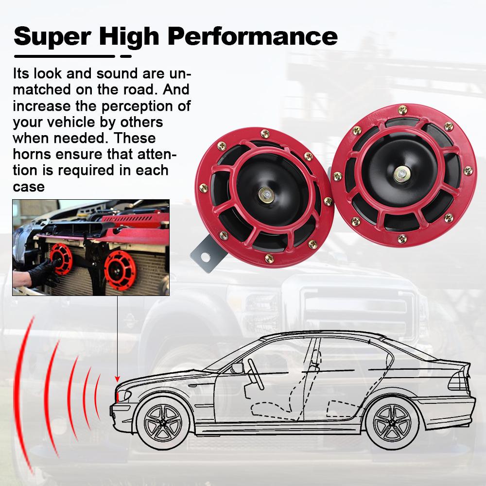 Horns Bracket & 2pcs 12v 115DB Super Loud Compact Electric Air Horn For 2008-2014 Subaru Impreza WRX / STi