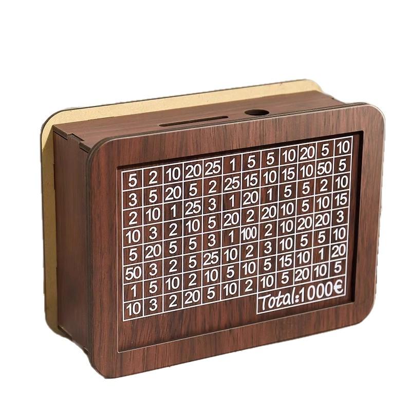 Скидка для новичков: Деревянная копилка премиум-класса - Подарок на день рождения, Решение для сбережений